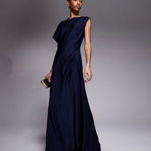 ASOS Tall Navy Blue Evening Gown – Size 4 Tall – NWT